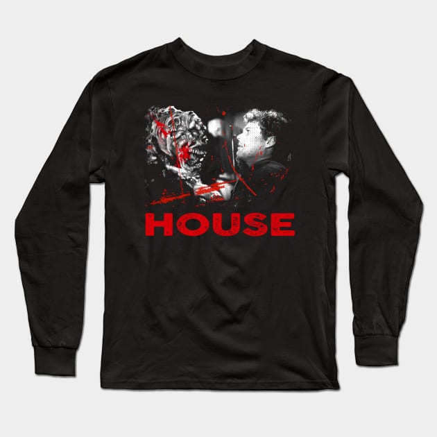 Visions Of Terror House Haunted Mansion Tee Long Sleeve T-Shirt by HOuseColorFULL